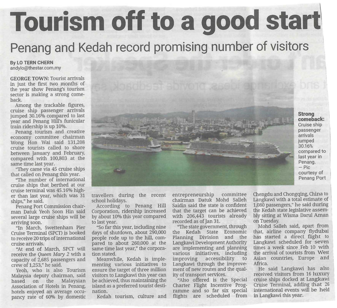 Tourism Off To A Good Start