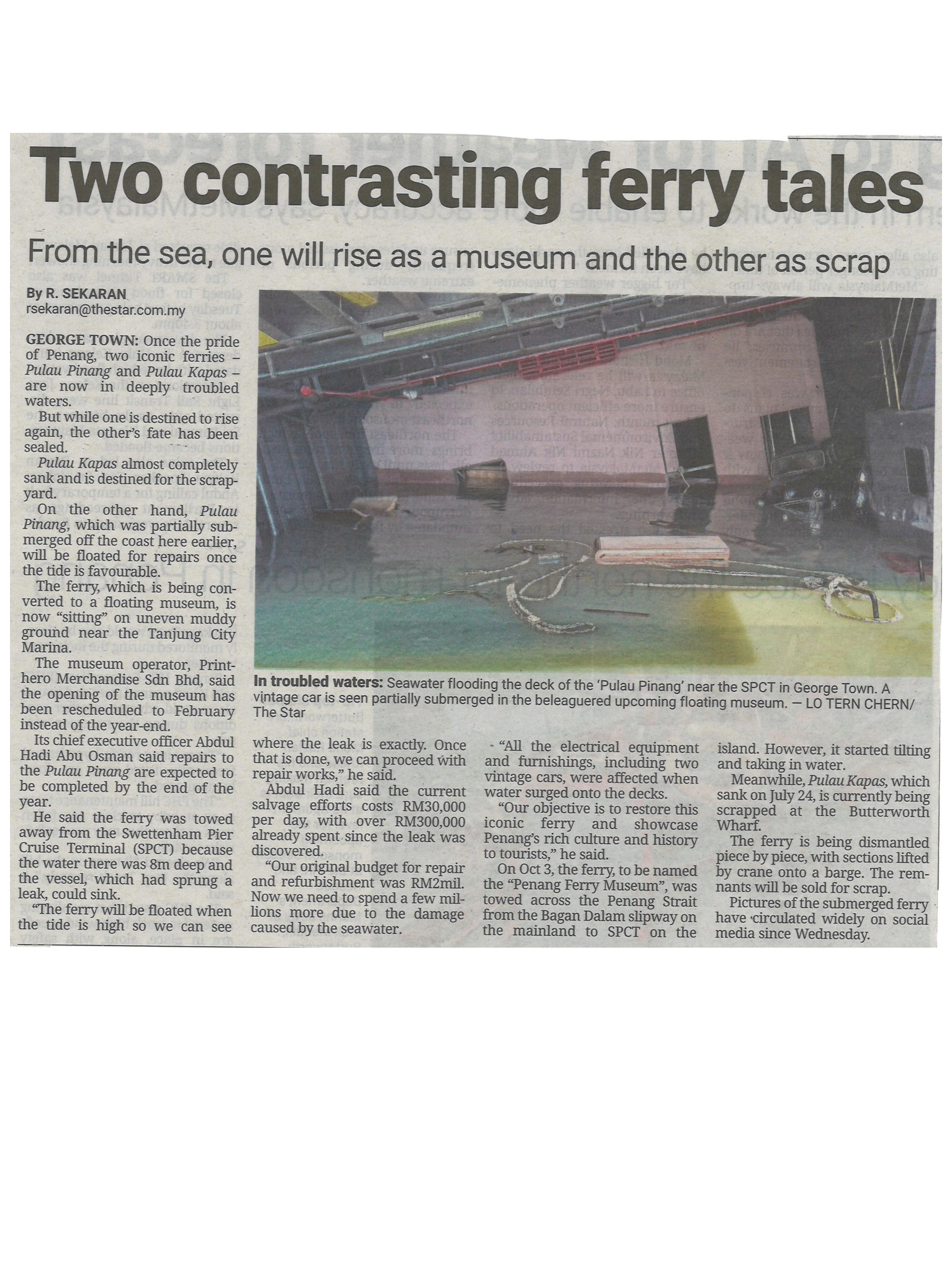 Two Contrasting Ferry Tales