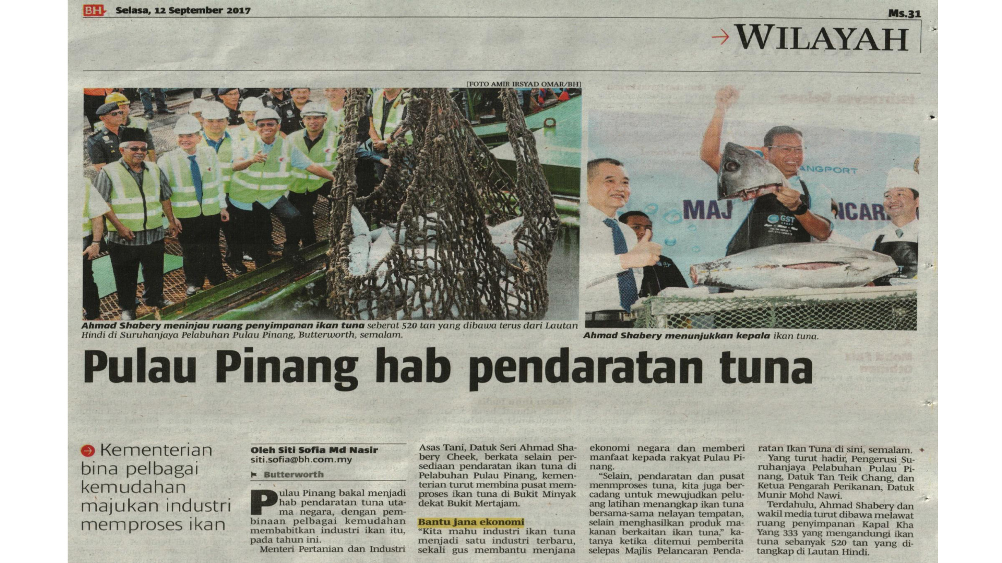 Pulau Pinang Hab Pendaratan Tuna