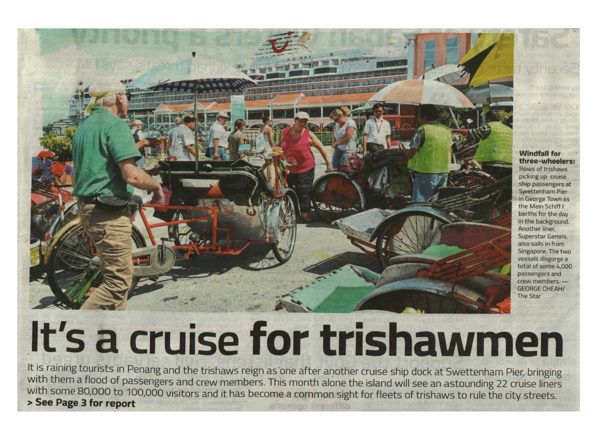 It S A Cruise For Trishawmen