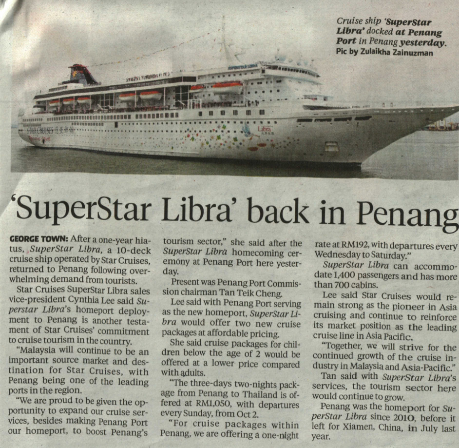 Superstar Libra Back In Penang