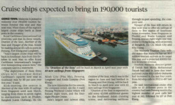 Cruise Ships Expected To Bring In 190000 Tourists